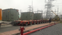 Kết hợp vận chuyển thủy bộ và lắp đặt 3 MBA từ Hải Phòng - Đông Anh, Hà Nội.