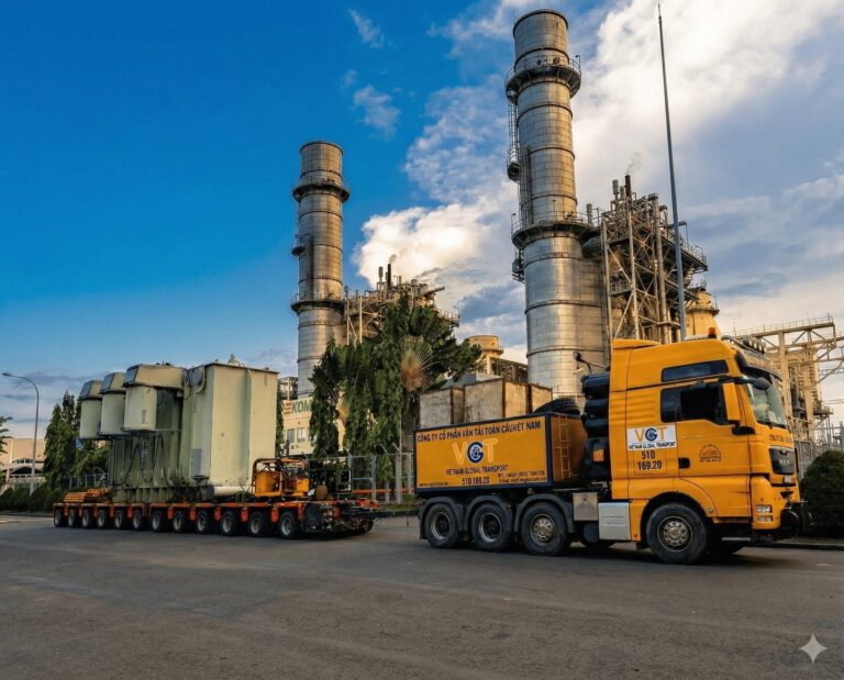 Tháo dỡ, vận chuyển và tái lắp đặt Máy biến áp chính 220kV và phụ kiện tại Nhà máy Điện Phú Mỹ I.