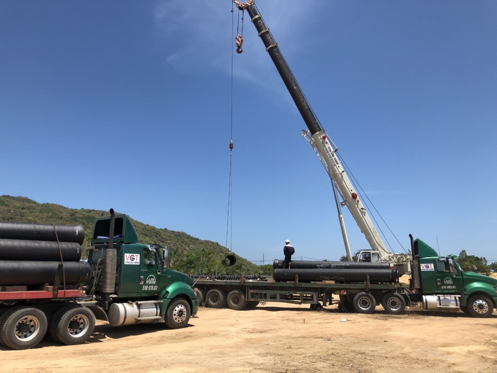 Dự án vận chuyển, bốc xếp thiết bị phục vụ công trình xây dựng đường ống cấp nước sạch mới tỉnh Bà rịa – Vũng Tàu - 6